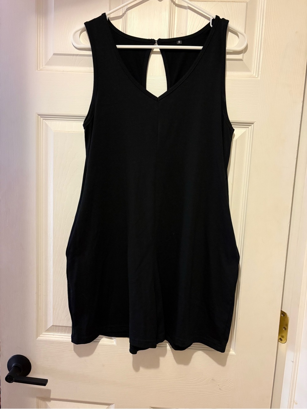Women's Black V-Neck romper